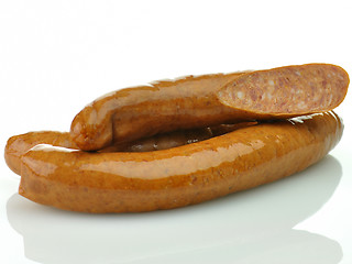 Image showing smoked sausages