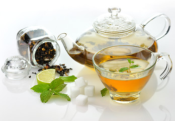 Image showing green tea composition