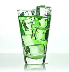 Image showing glass of cold drink 