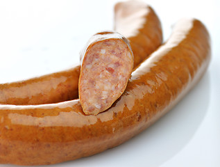 Image showing smoked sausages