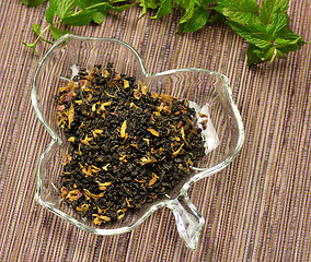 Image showing loose green tea 
