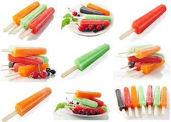 Image showing assortment of ice cream pops