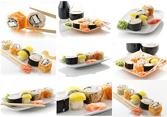 Image showing assortment of sushi 