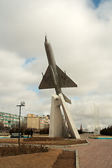 Image showing Monument MiG-21