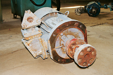 Image showing Old electric motor.