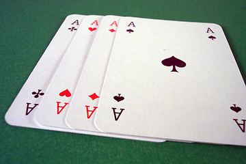 Image showing four aces