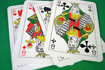 Image showing queen cards