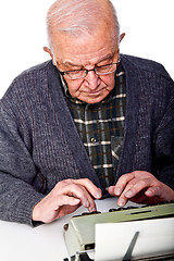 Image showing old worker