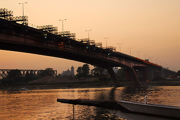 Image showing Bridge reconstruction in Belgrade