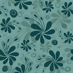 Image showing Repeating floral pattern