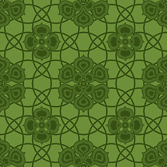 Image showing Seamless green pattern