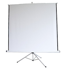 Image showing Blank portable projector screen