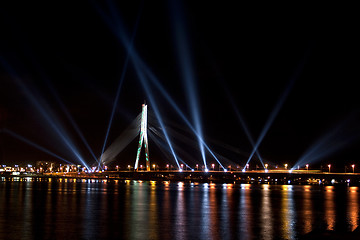 Image showing The light festival Staro Riga (Beaming Riga)