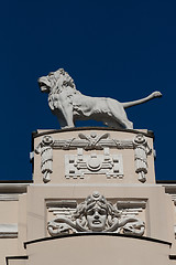 Image showing Detail of Art Nouveau (Jugenstil) building