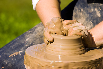 Image showing Potters hands