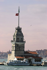 Image showing The Maidens Tower in Istanbul