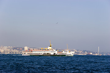 Image showing Passenger ferry in Bosporus Strait, Istanbul