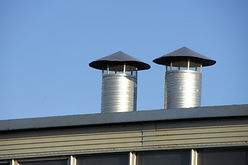 Image showing Rooftop vents