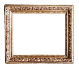 Image showing Gold painted picture frame