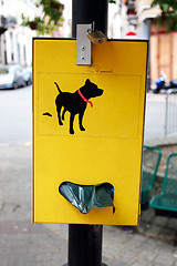 Image showing Dog poop bag dispenser