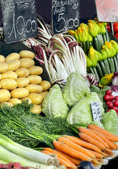 Image showing Fresh vegetables market