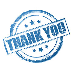 Image showing Thank you vector stamp