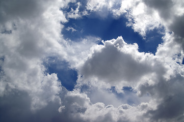 Image showing Blue sky with clouds