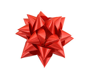Image showing red bow isoalted