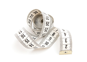 Image showing White measuring tape 