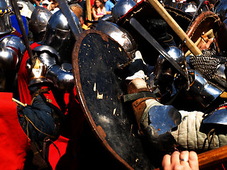 Image showing Knights fight