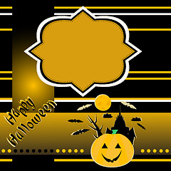 Image showing halloween background with banner vector