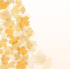 Image showing Fall autumn vector background greetings card