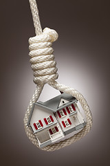 Image showing House Tied Up and Hanging in Hangman's Noose on