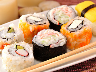 Image showing sushi assortment