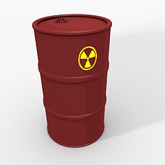 Image showing nuclear waste barrel