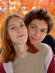 Image showing Autumn couple