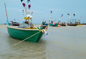 Image showing Fishing boats in Thailand