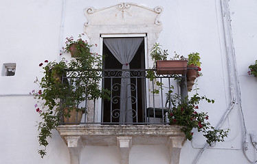 Image showing Balcony Ostuni Apulia