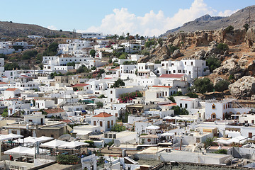 Image showing Lindos Village in Rhodes, Greece