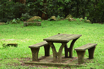 Image showing picnic place