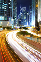 Image showing Megacity Highway at night