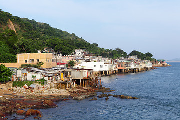 Image showing fishing village of Lei Yue Mun in Hong Kong