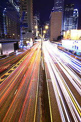 Image showing Megacity Highway at night