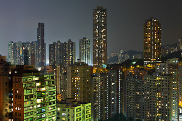 Image showing downtown at night