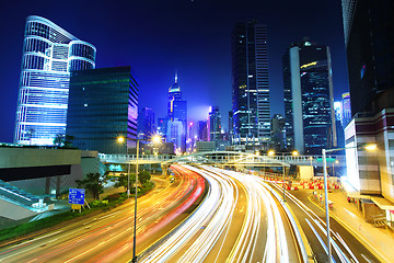 Image showing traffic at night