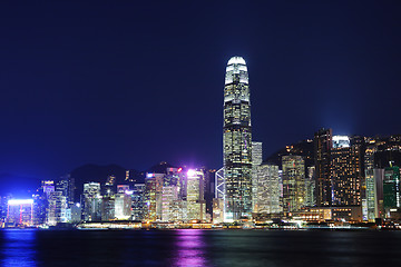 Image showing Hong Kong skyline at night