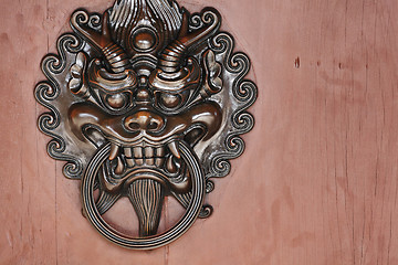 Image showing lion door lock