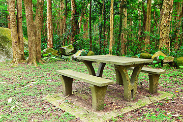 Image showing picnic place