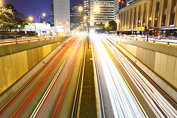 Image showing Megacity Highway at night