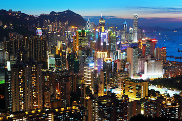 Image showing Hong Kong at night